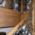 Dubové schodiště s ručně kovaným zábradlím